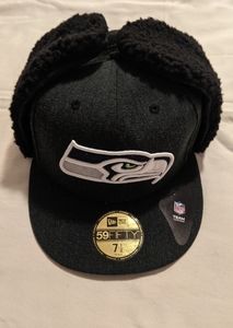 Seattle Seahawks fitted ushanka ball cap 7.5